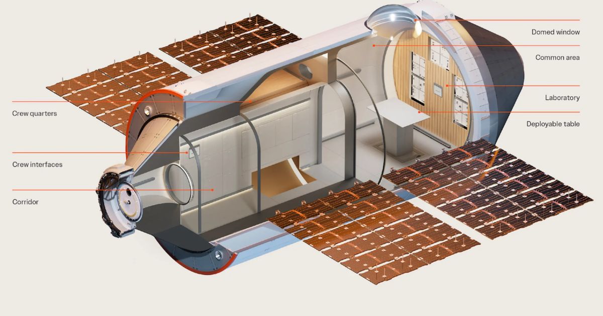 Begini Bentuk Stasiun Luar Angkasa Komersial Pertama