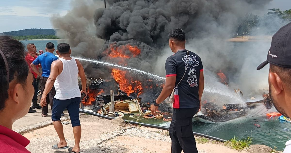 Kronologi Speedboat Cagub Maluku Utara Benny Laos Terbakar di Pelabuhan