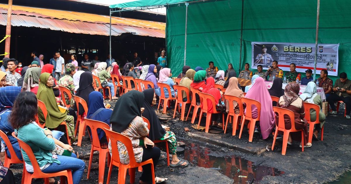 Pedagang Pasar Keluhkan Dampak Kebakaran, Kapolres Dumai Segera Hubungi Pjs Wali Kota