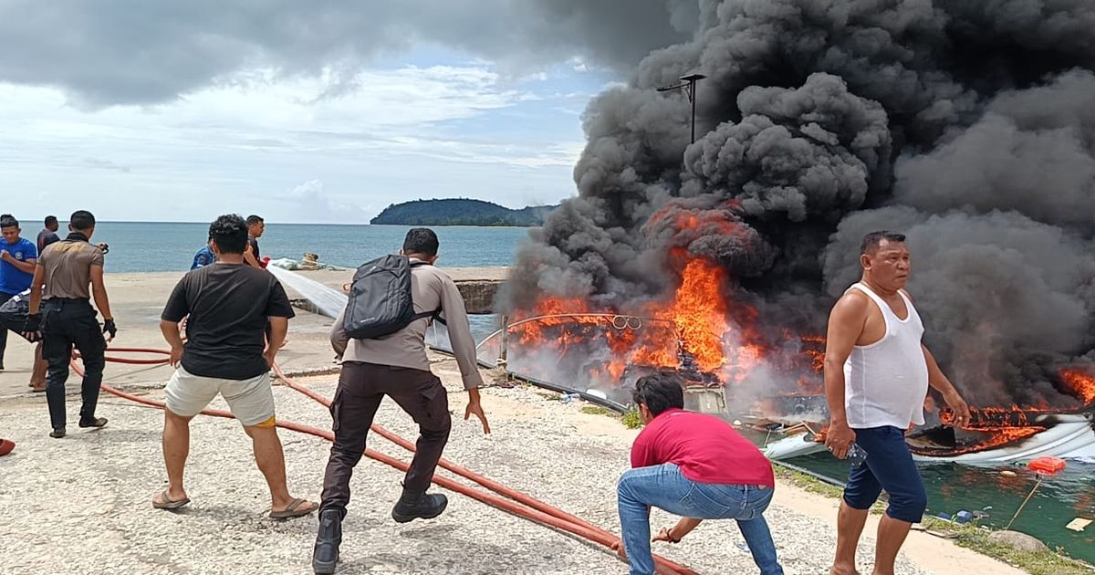 Polisi Ungkap Penyebab Speedboat Cagub Maluku Utara Meledak dan Terbakar