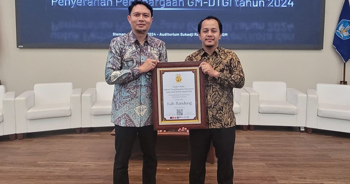 Di Ajang GM-DTGI Award 2024, Pemkab Bandung Raih Penghargaan Pemerintah Daerah Terbaik