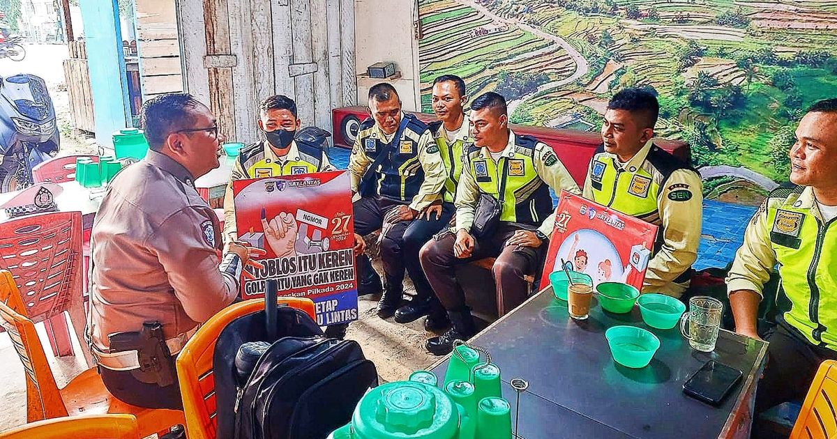 Personel Polri Disebar Ajak Publik Kawal Pilkada Damai