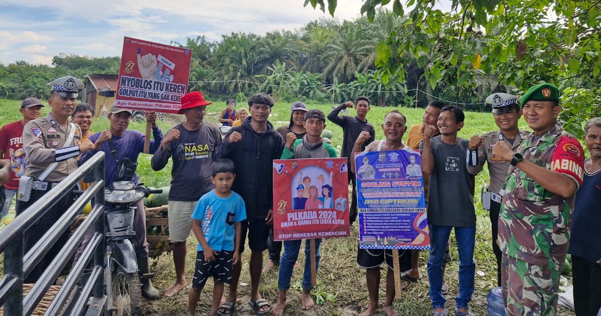 Temui Petani, Polisi Ingatkan Tetap Rukun walau Beda Pilihan di Pilkada