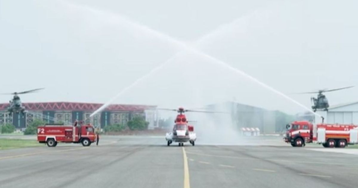 Momen Wapres Ma’ruf Amin Disambut Water Salute, Ini Maknanya