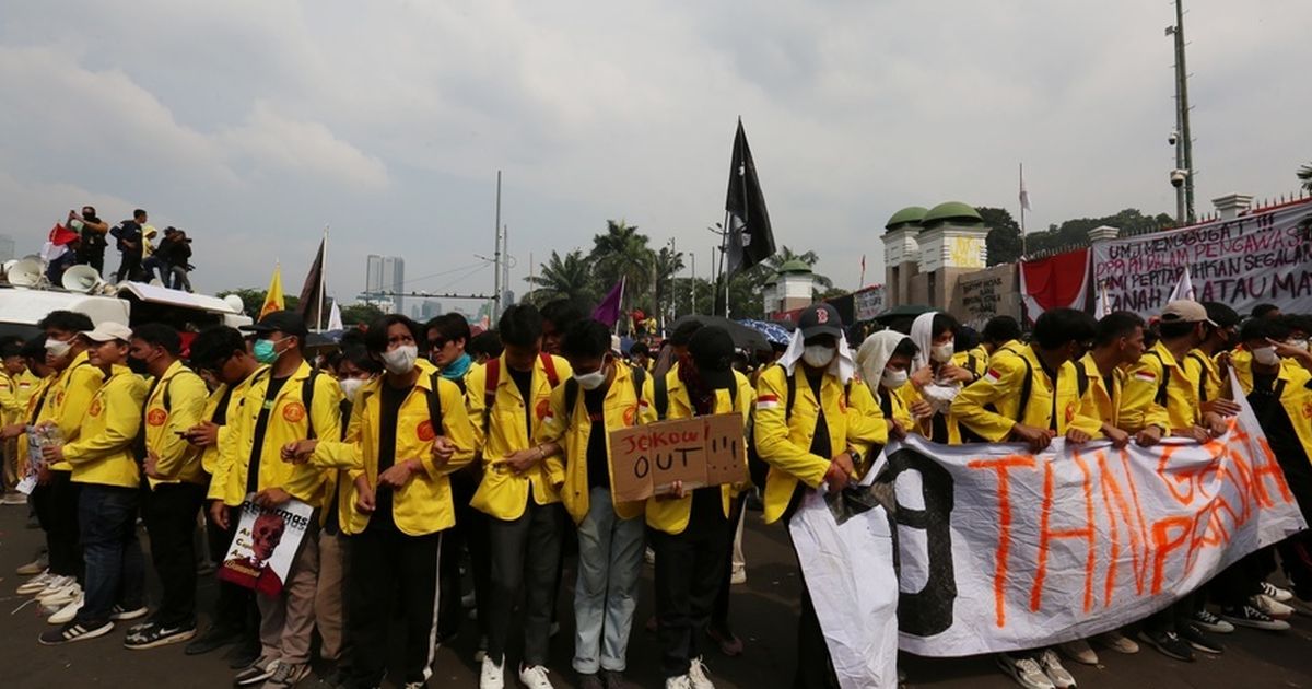 Mahasiswa Demo Depan Istana Siang Ini Jelang Jokowi Lengser, Begini Tuntutannya