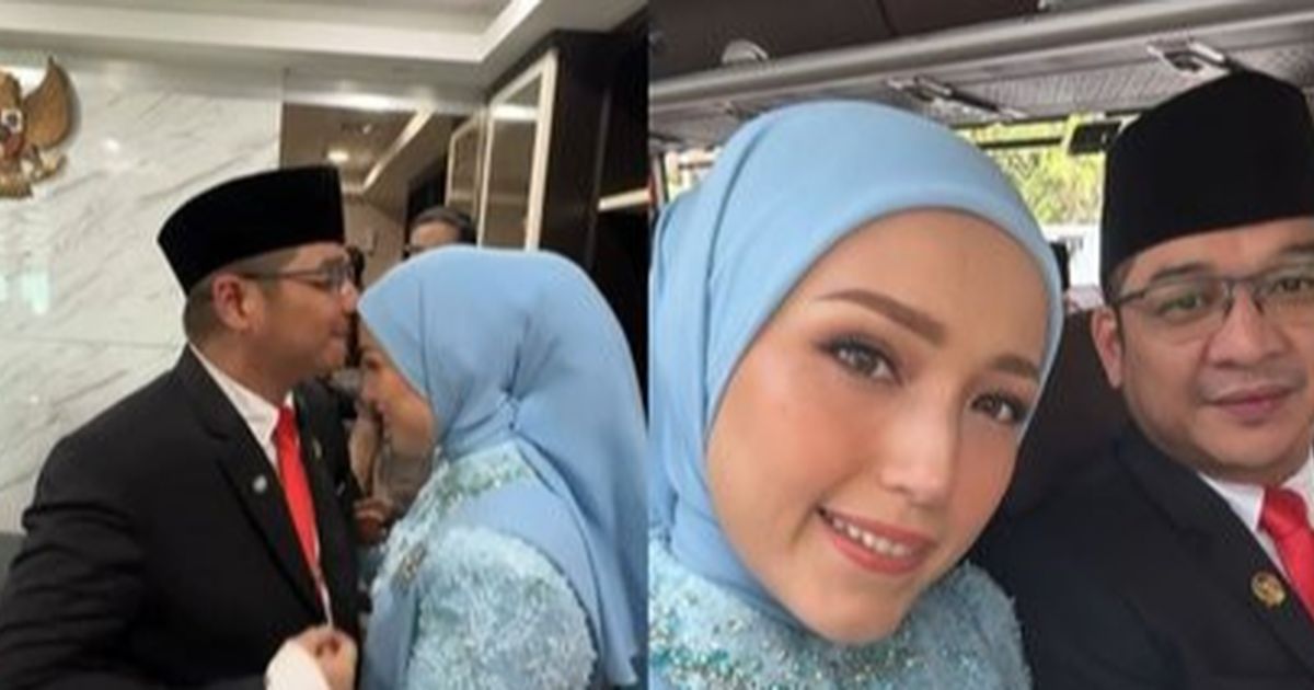 Cantik Banget, Potret Adelia Wilhelmina Anggun Berkebaya Dampingi Pasha Ungu saat Pelantikan Anggota DPR RI