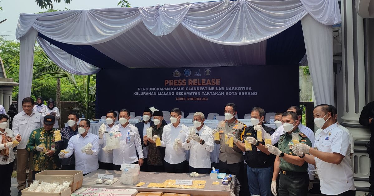 Laboratorium Narkoba di Rumah Mewah Serang Digerebek BNN, Segini Jumlah Narkoba yang Diproduksi