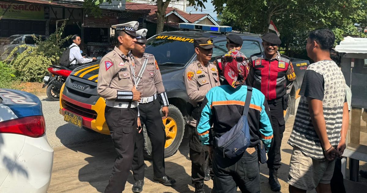 Polres Pelalawan Gelar Patroli Skala Besar Jelang Pelantikan Presiden Terpilih