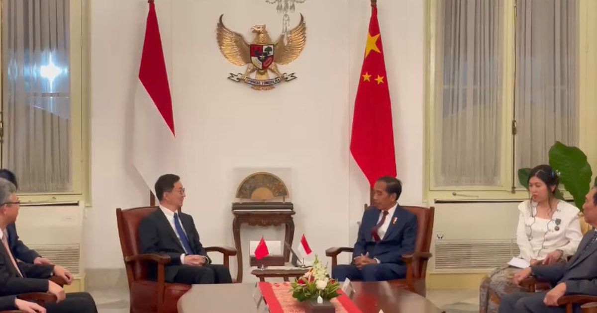 Malam Terakhir Jadi Presiden, Jokowi Masih Ladeni Pertemuan dengan Wapres China Han Zheng