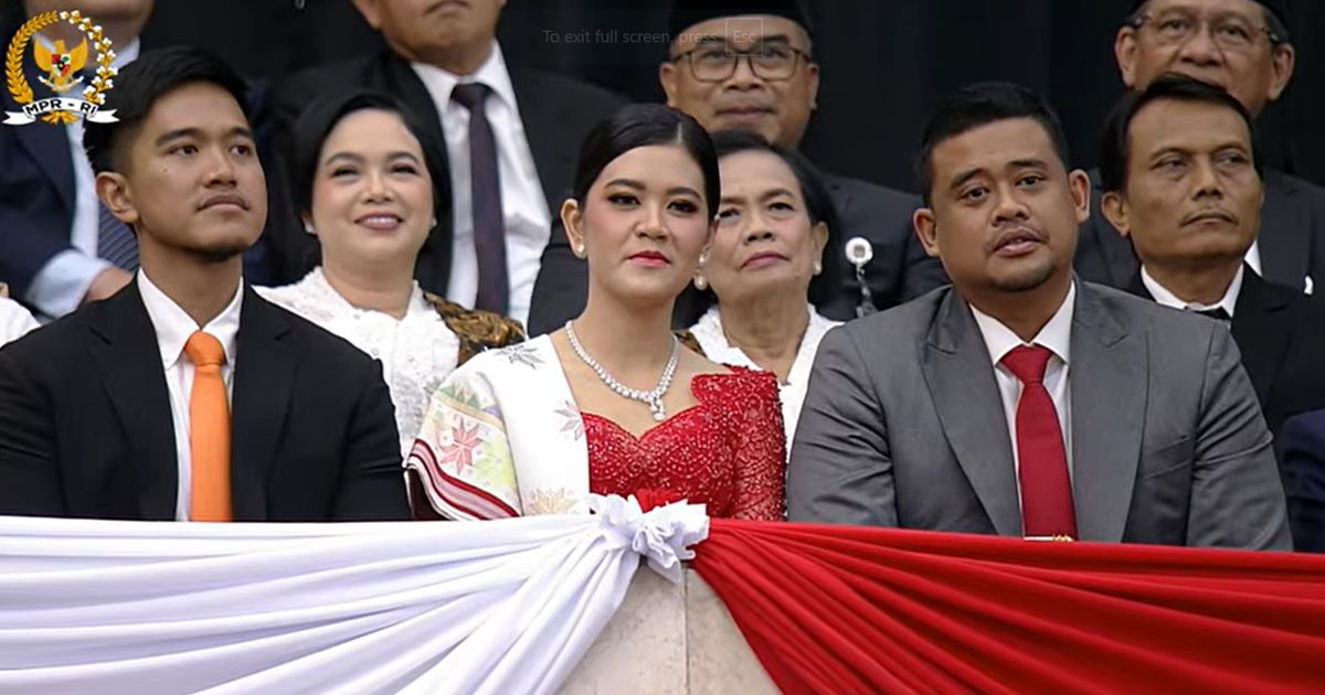 Keluarga Jokowi Disoraki di Dalam Paripurna MPR Sebelum Pelantikan Prabowo