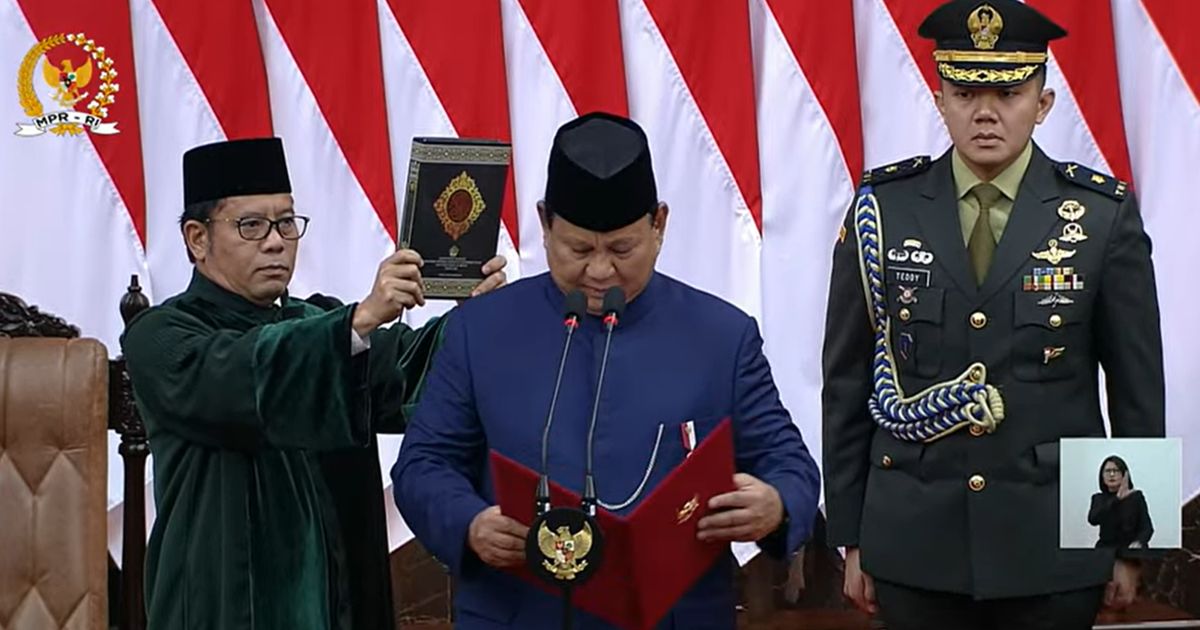 Presiden Prabowo Subianto Tidak Sebut Nama Megawati di Pembukaan Pidato Perdana