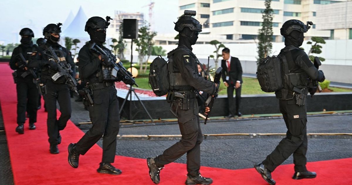 FOTO: Ketatnya Pengamanan Pelantikan Prabowo-Gibran di Gedung MPR/DPR, Pasukan Elite TNI dan Panser Anoa Siaga