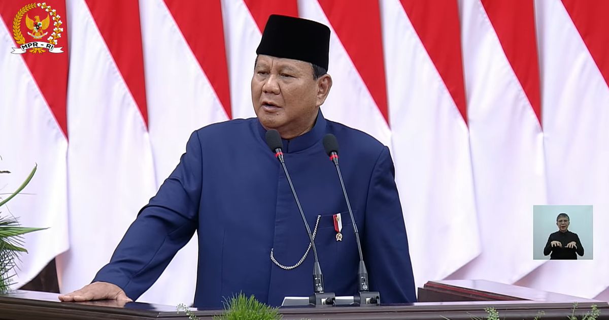 Pidato Perdana Presiden Prabowo: Kita Tidak Boleh Memiliki Sikap Seperti 'Burung Unta'