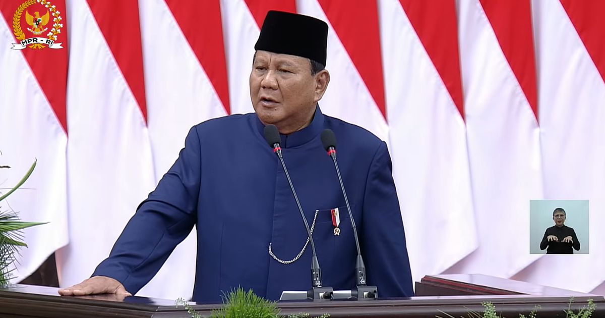 Pidato Prabowo Saat Pelantikan: Kita Antipenjajahan, Kita Dukung Kemerdekaan Rakyat Palestina