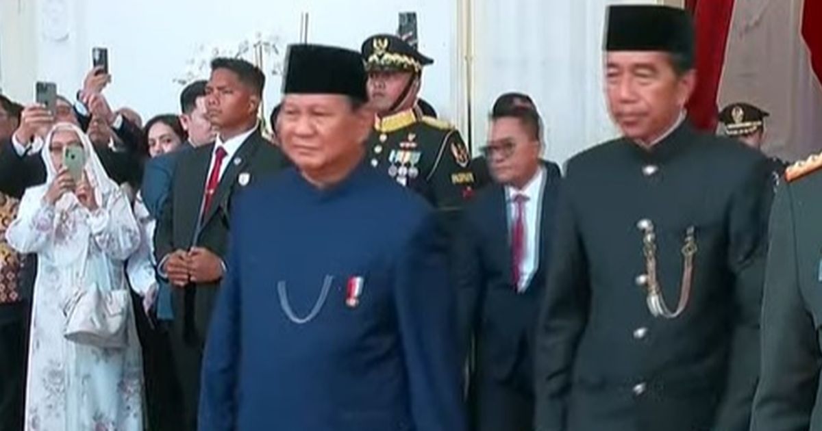 Prabowo-Gibran Tiba di Istana Merdeka, Disambut Jokowi dan Iriana