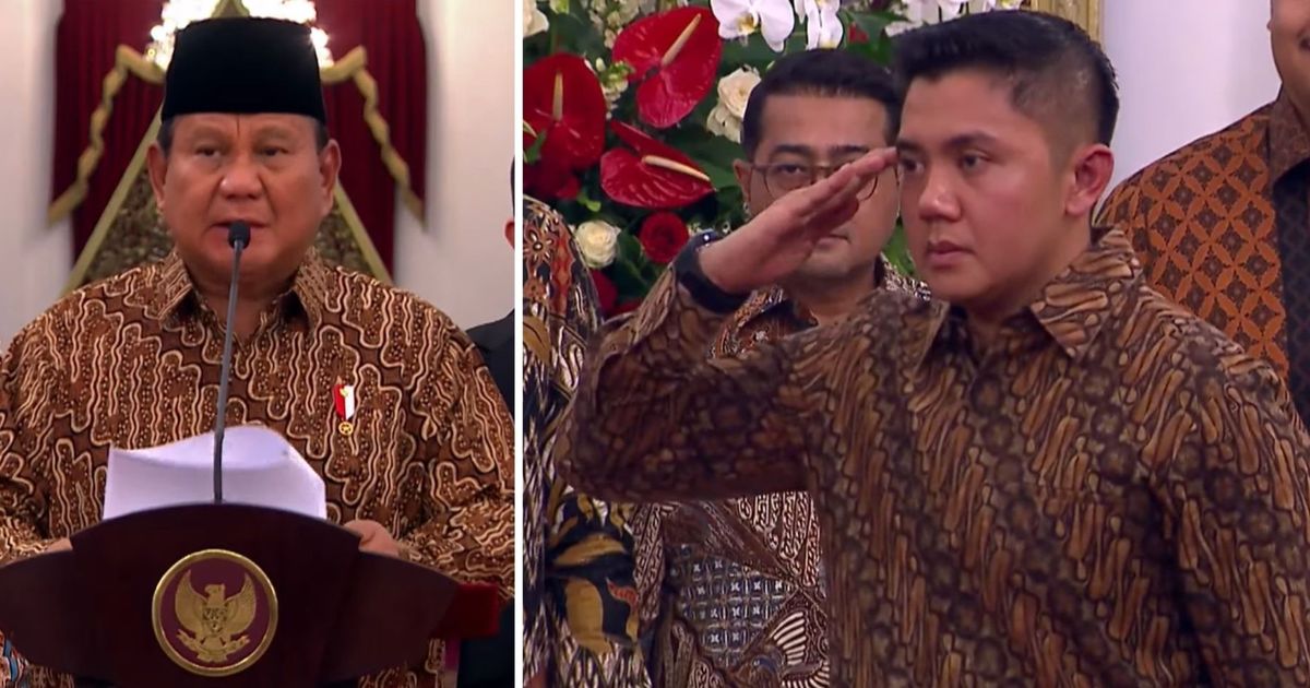 FOTO: Momen Kejutan Mayor Teddy Diumumkan Presiden Prabowo Jadi Sekretaris Kabinet, Langsung Beri Hormat!