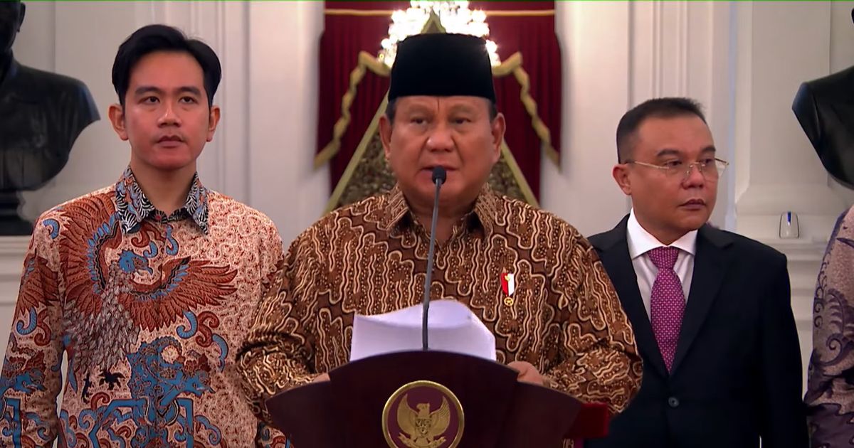 Daftar Lengkap Menteri dan Wakil Menteri Kabinet Merah Putih Prabowo - Gibran