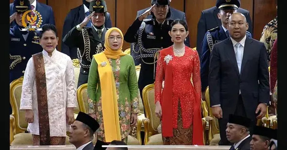 VIDEO: Penampilan Gibran Jelang Dilantik, Selvi Ananda Cantik Berkebaya Merah di Gedung DPR/MPR