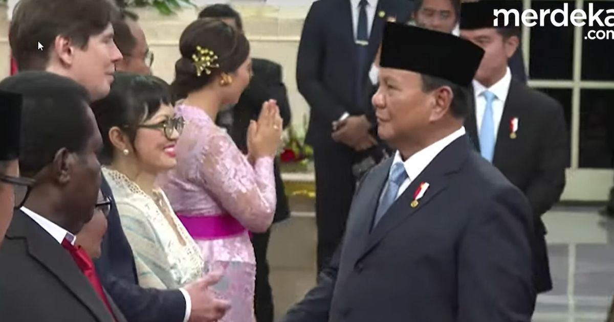 VIDEO: Momen Wamen Prof Stella Perkenalkan Suami Bule ke Presiden Prabowo di Istana