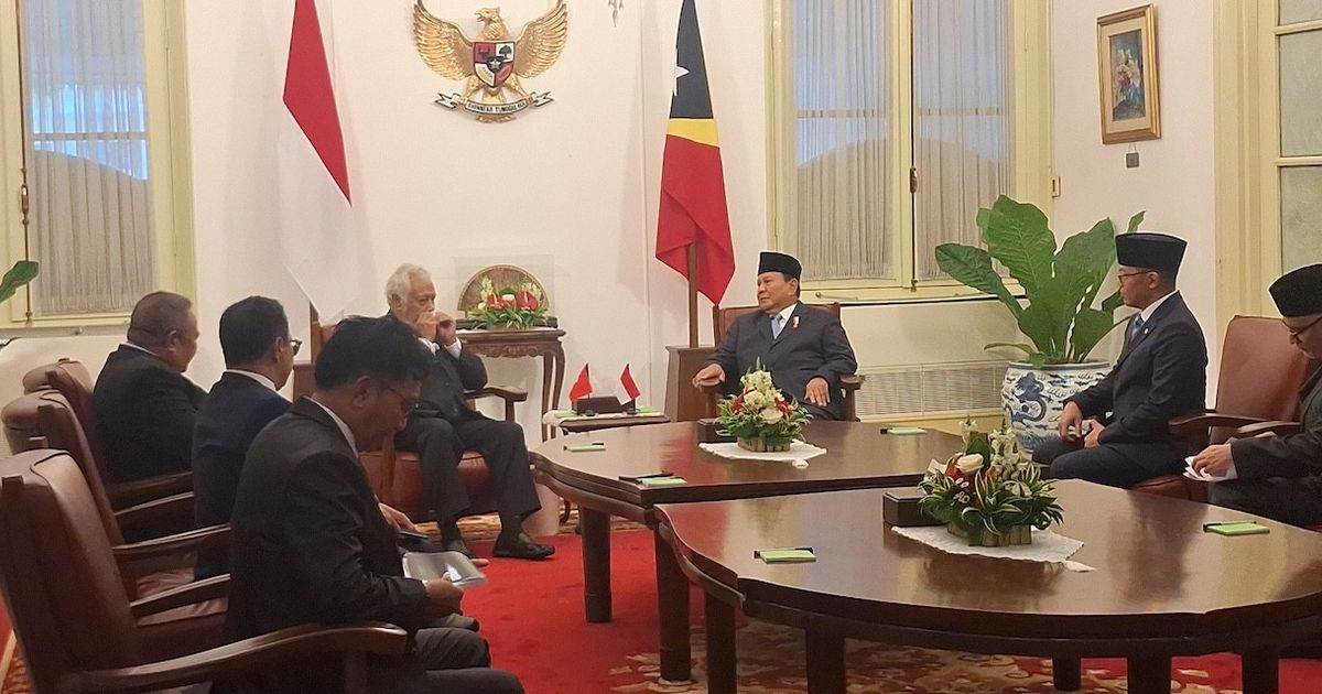 Momen Akrab Pertemuan Prabowo-PM Timor Leste di Istana Merdeka