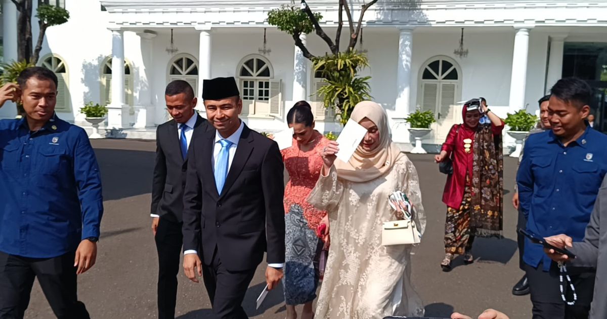 Potret Raffi Ahmad Didampingi Tiga Wanita Cantik Datangi Istana Jelang Pelantikan