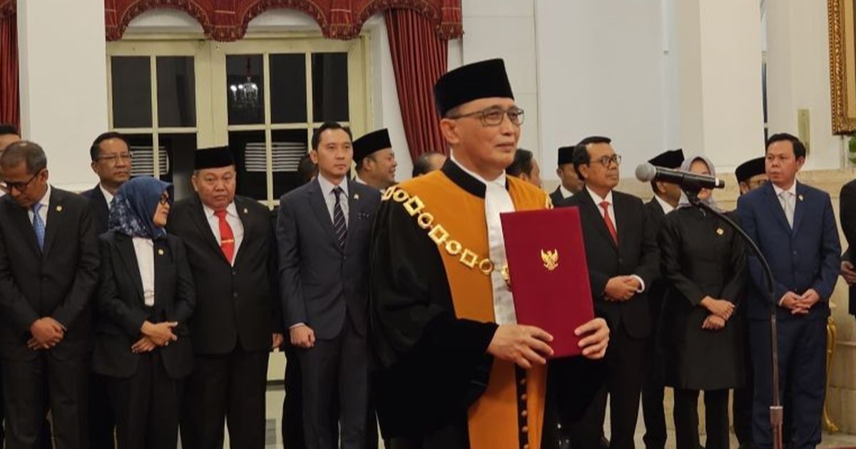 Prabowo Lantik Ketua Mahkamah Agung Agung Sunarto