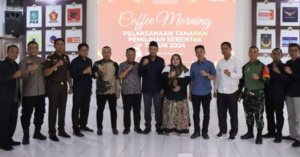 Coffee Morning, Kapolres Rohil Minta Timses Paslon Dingin Suasana di Rohil