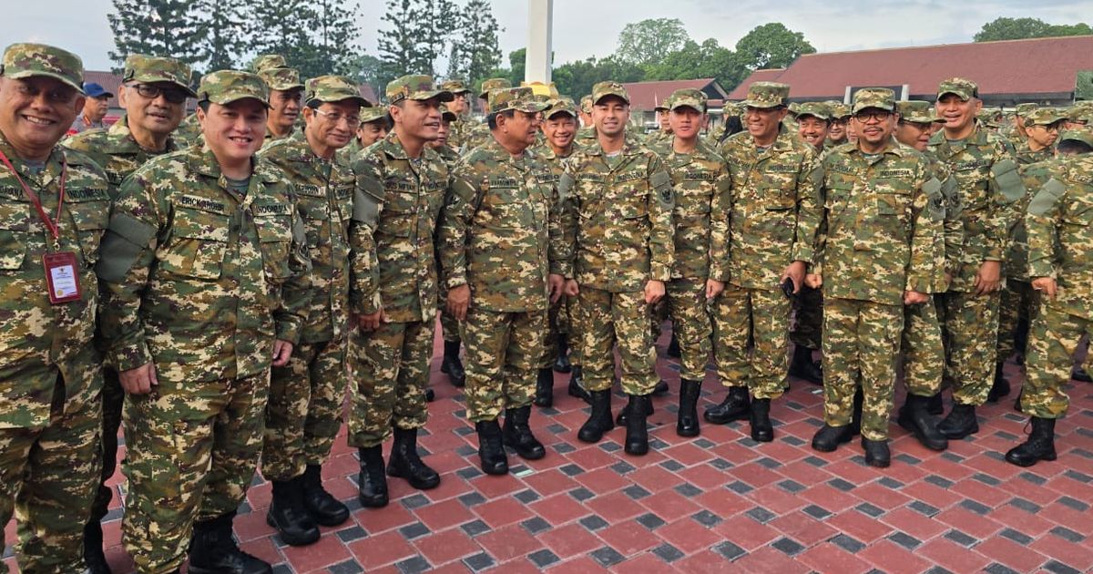 Cerita Menteri Kabinet Merah Putih Hari Pertama Komcad di Lembah Tidar