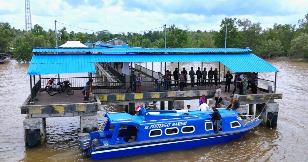 Lewat Jalur Laut, Polri Datangi Kampung Terluar di Siak Cek Persiapan Pilkada