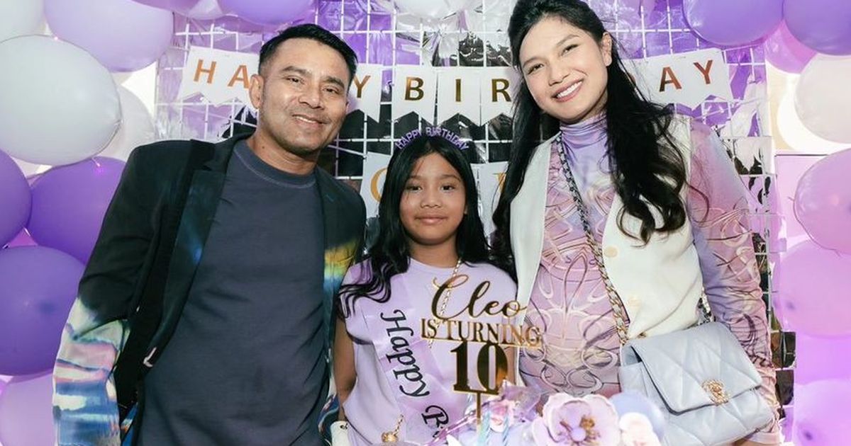 Potret Seru dan Meriah Ultah Ke-10 Cleo Anak Judika & Duma Riris, Dekorasi Serba Ungu - Dihadiri Banyak Teman