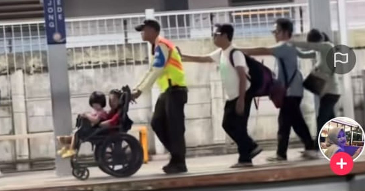 Viral Satpam KRL Bantu Tuna Netra di Stasiun Bojong Gede, KAI Respons Begini