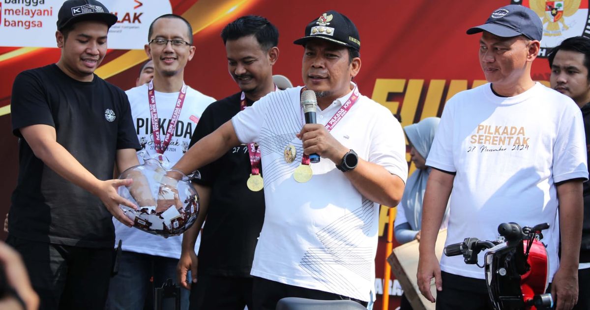 Acara Fun Run KPU, Pj Wali Kota Tangerang Imbau Ajak Pendukung Sosialisasi Paslon dengan Bijak & Positif