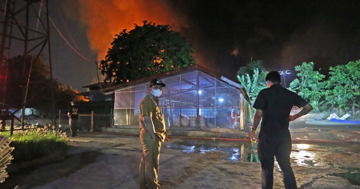 Pj Wali Kota Tangerang Datangi Lokasi Pabrik Kimia Terbakar, Apresiasi Petugas Damkar