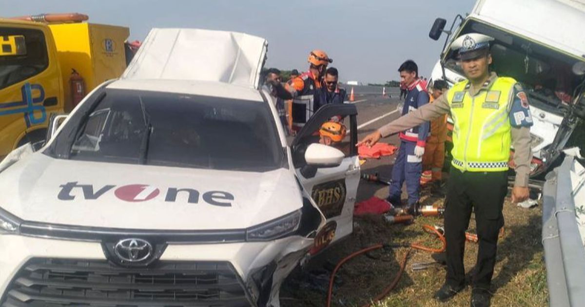 Kru tvOne yang Kecelakaan di Tol Batang-Pemalang sedang Menuju Gresik untuk Investigasi