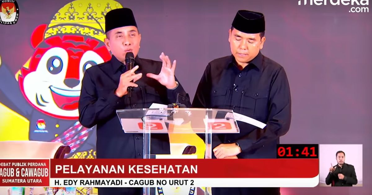 VIDEO: Edy Tatap Tajam Tegas Ungkit Pungli di Debat Sumut Sampai Bobby Tertunduk