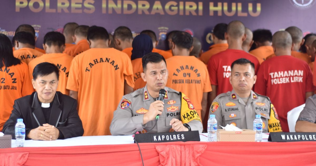 Polisi Bongkar 26 Kasus Narkoba di Musim Pilkada Inhu, 39 Tersangka Diringkus