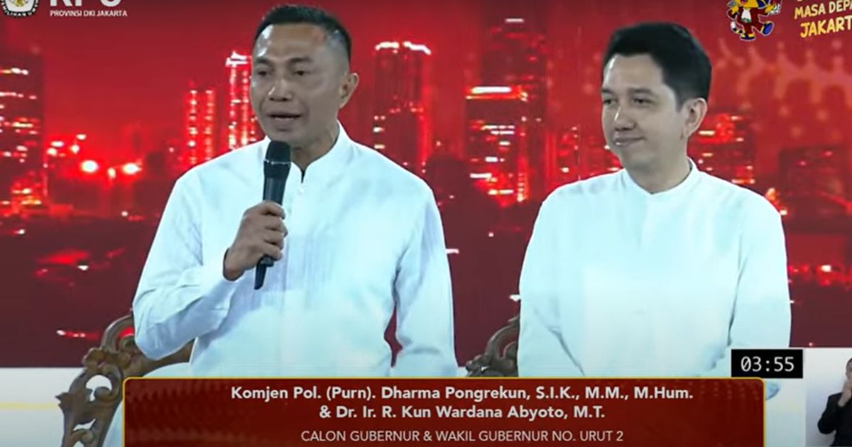 Membedah Visi Misi Paslon Independen Dharma-Kun di Debat Perdana Pilkada Jakarta