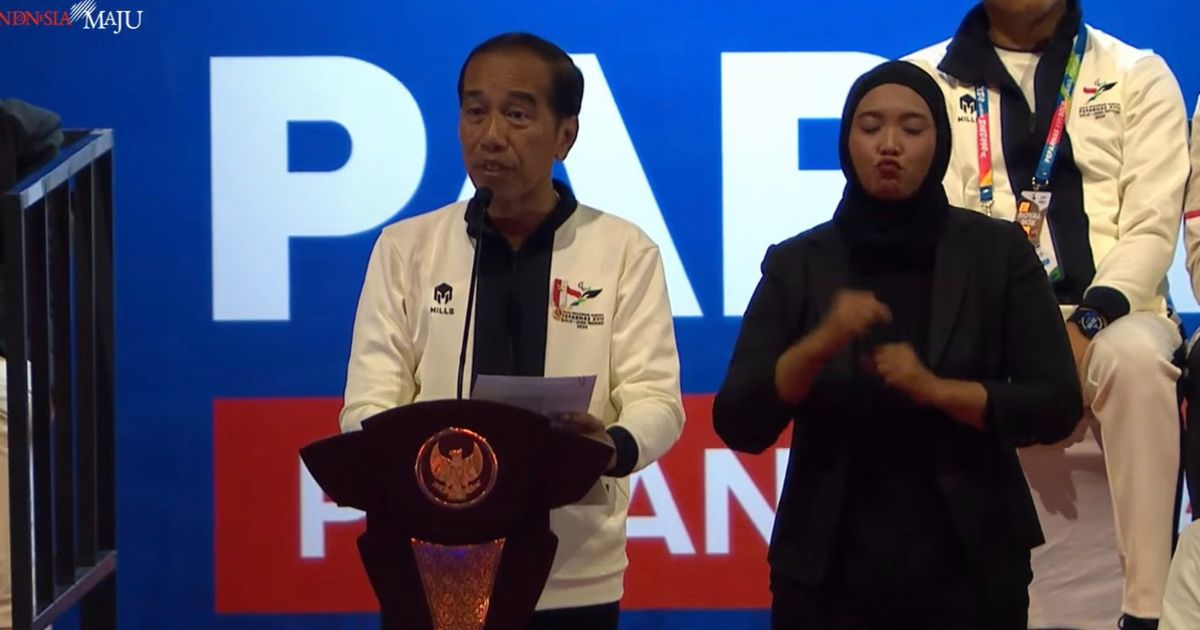 Buka Peparnas XVII, Jokowi Bangga Prestasi Atlet Disabilitas Indonesia