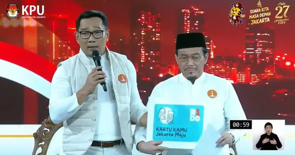 Deretan Janji Dana dari Ridwan Kamil untuk Warga Jakarta: Dari Gen Z Hingga RT