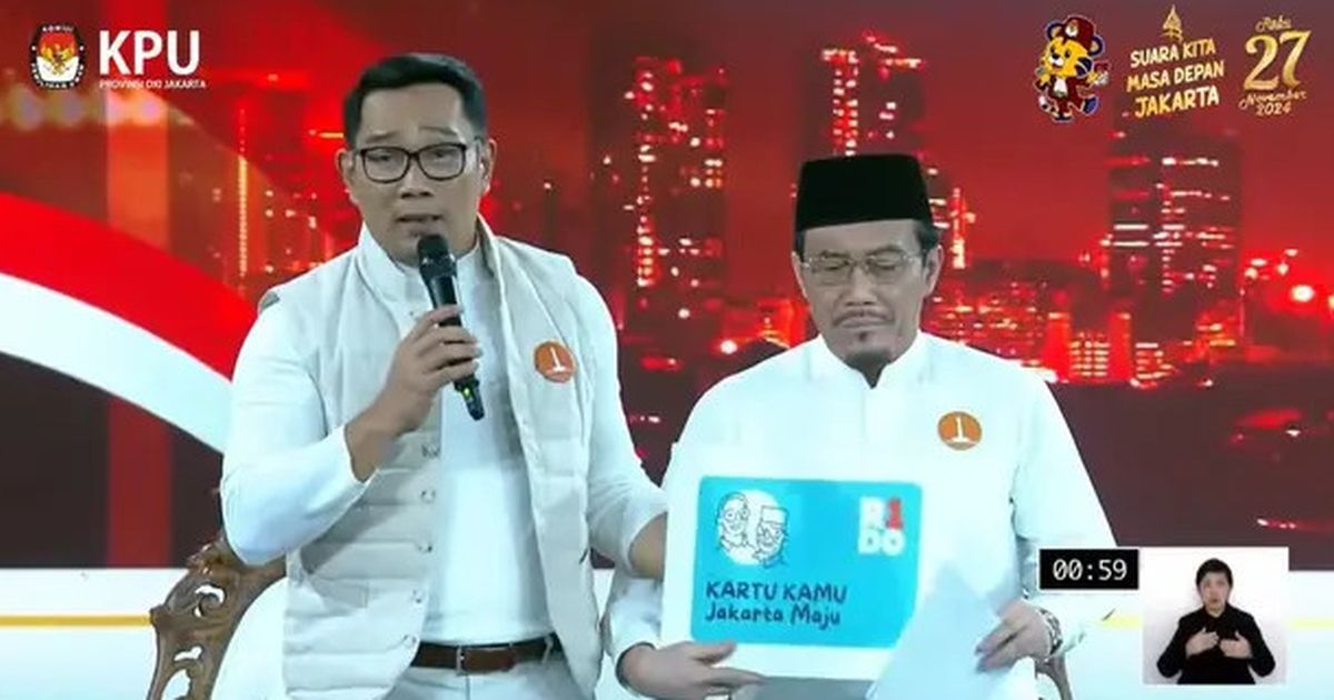 Jubir Klaim Ridwan Kamil-Suswono Unggul di Debat Perdana Pilkada Jakarta