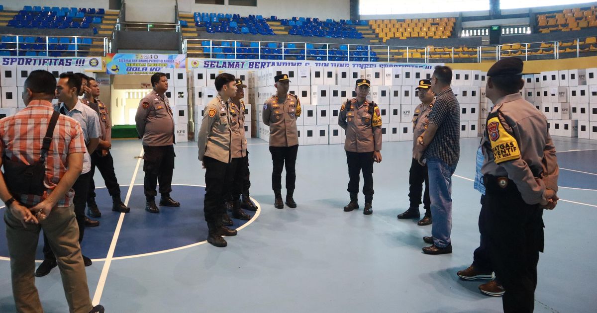 Cek Gudang Logistik KPU Kampar, Ini Perintah Perwira Polri ke Anak Buah