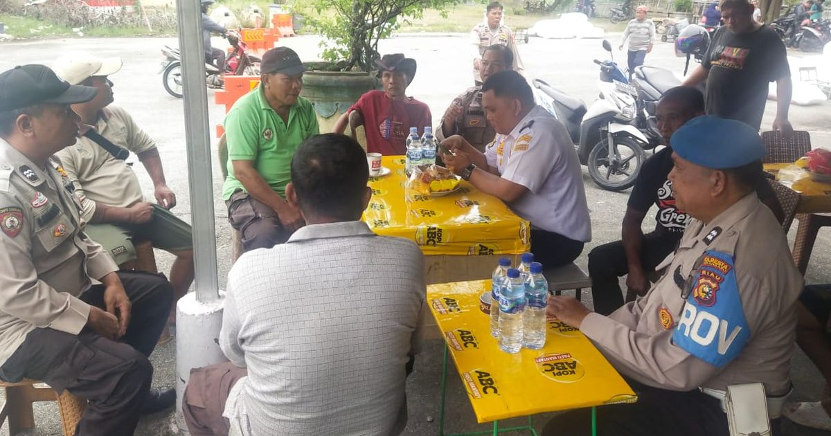 Polisi Datangi Penumpang Kapal dan Pedagang di Pelabuhan Pekanbaru, Ini Tujuannya