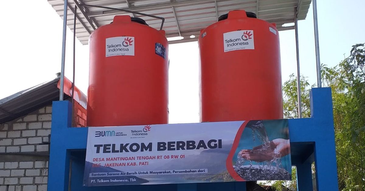 Investasi Masa Depan yang Lebih Sehat, Telkom Salurkan Bantuan  Sanitasi Air Bersih