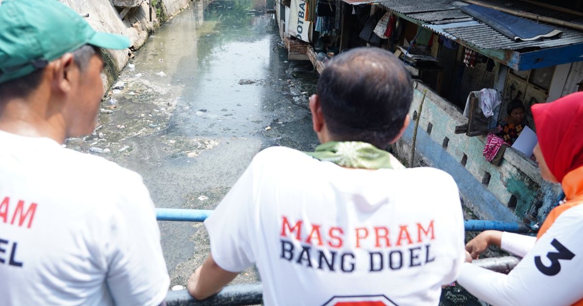 Blusukan di Tanah Abang, Mas Pram Janji Akan Keruk Kali Krukut dan Bangun 50 Toilet