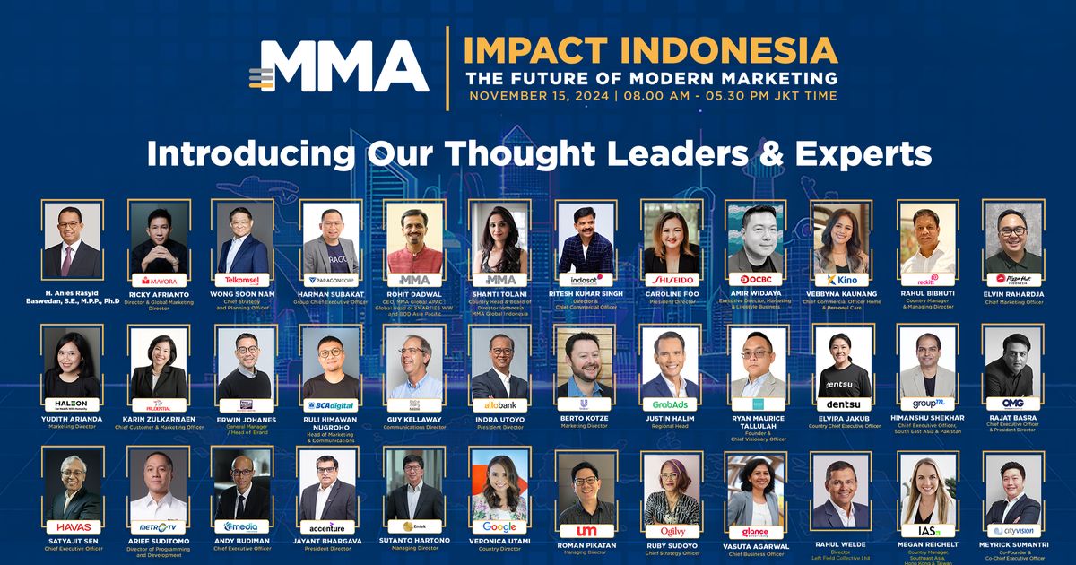 MMA Impact Indonesia 2024: Menavigasi Masa Depan Marketing & Periklanan Melalui Kepemimpinan, Inovasi, dan Strategi Terbaru