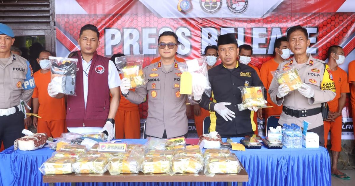 Jelang Pilkada, Polres Inhil Amankan 21,8 Kg Sabu dari Bandar Besar dan Ringkus Tiga Tersangka