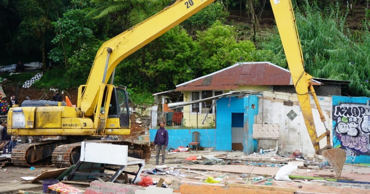 Penertiban Puncak Tahap III, 20 Bangunan Liar Dibongkar