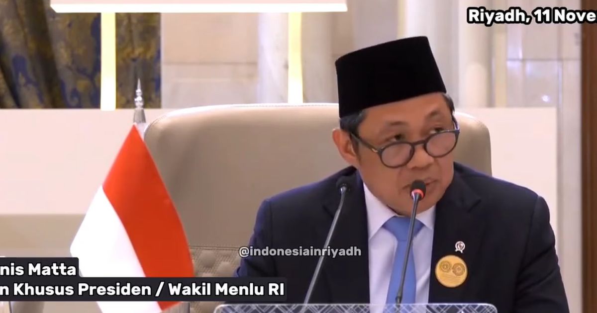 VIDEO Pidato Bahasa Arab, Wamenlu Anis Matta Keras Bela Palestina dan Kecam Netanyahu di KTT Arab-Islam Riyadh