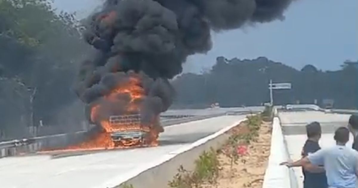 Kecelakaan di Tol Bayung Lencir, Sopir dan Kernet Tewas dalam Mobil Terbakar