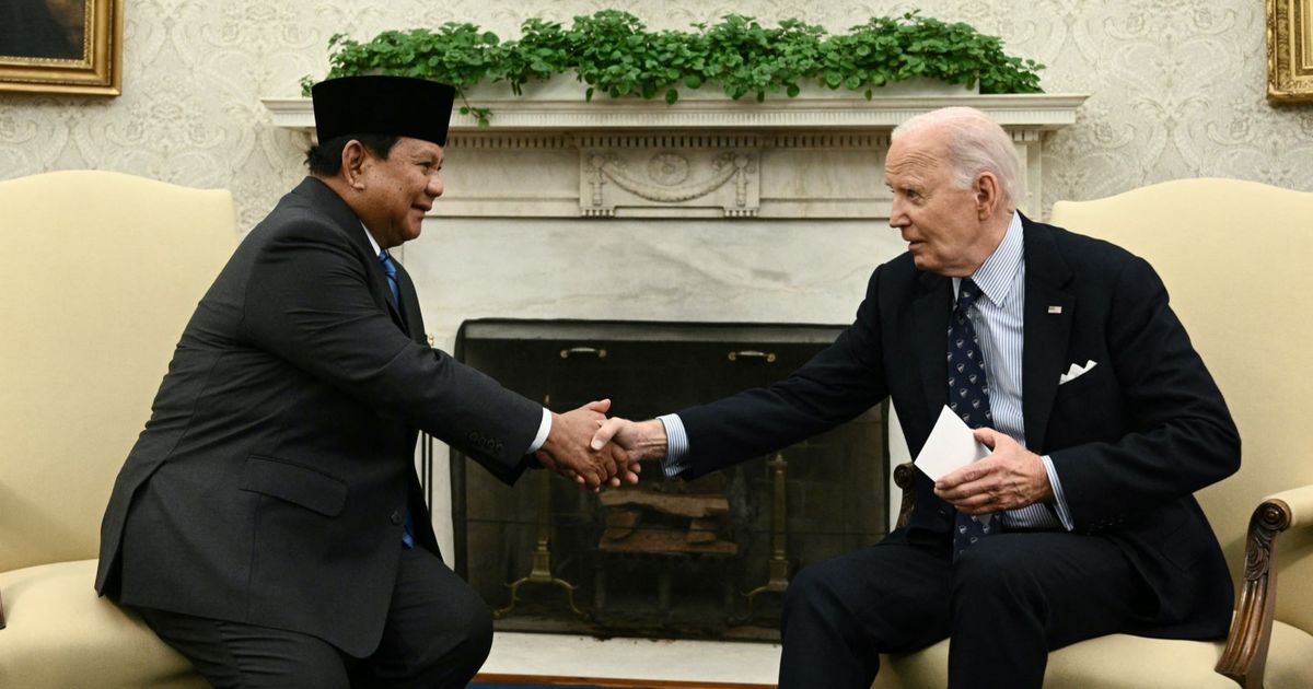 FOTO: Momen Prabowo Temui Presiden AS Joe Biden di Gedung Putih, Bahas Situasi Jalur Gaza hingga Laut China Selatan